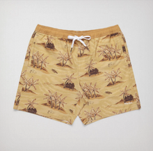 画像をギャラリービューアに読み込む, RHYTHM リズム 水着 HONOLULU BEACH SHORT SUNSET YELLOW 30