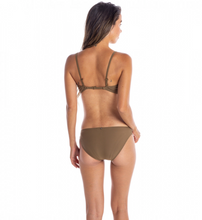 画像をギャラリービューアに読み込む, ROXY ロキシー シャーリングトップス付き ビキニ 3点 セット GOOY BRN M