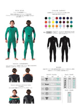 画像をギャラリービューアに読み込む, VISSLA BACK ZIP セミドライウェットスーツ