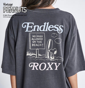 ROXY ロキシー Tシャツ PEANUTS TEE Mサイズ